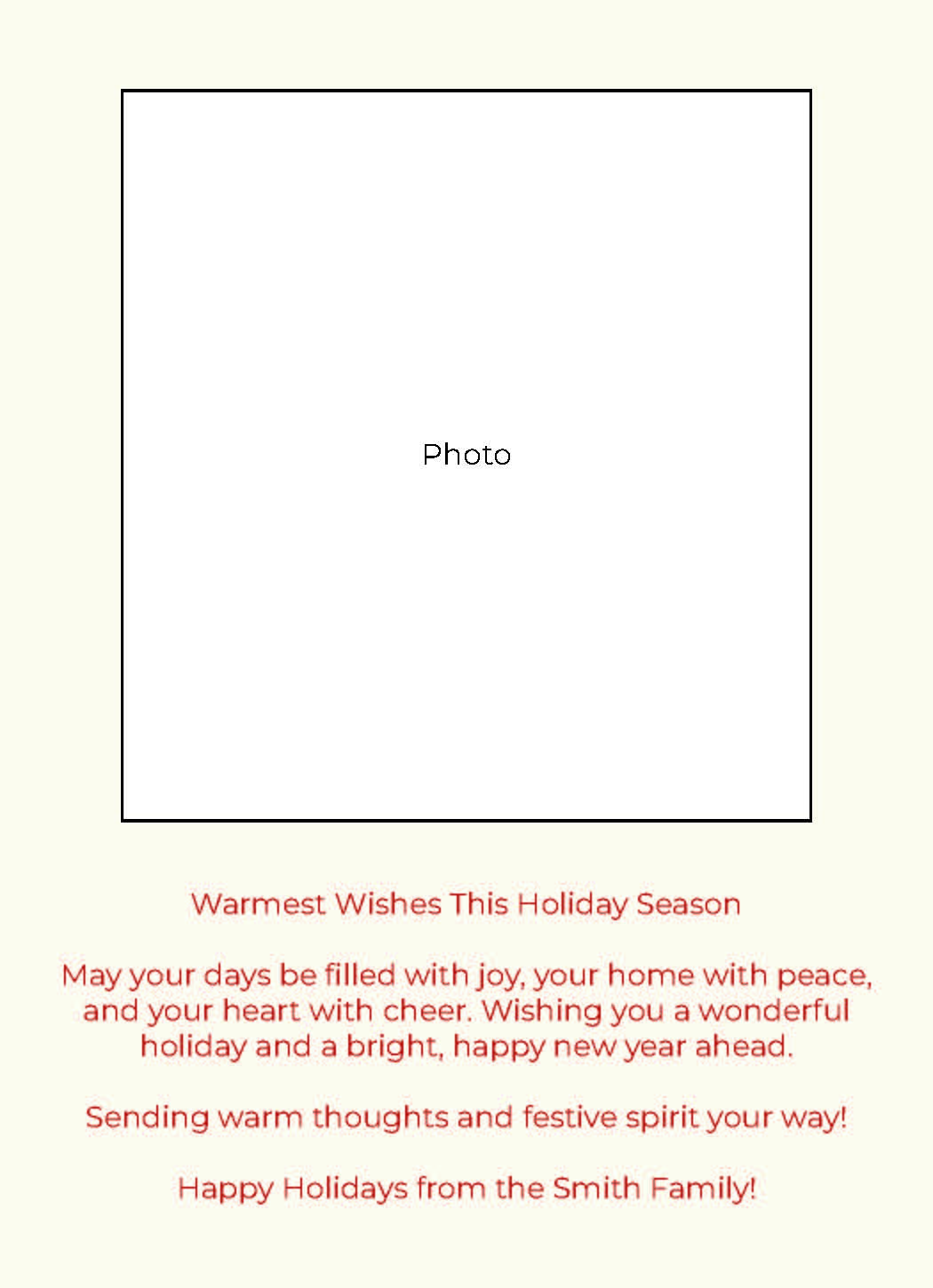 Holiday Card (Option 2)