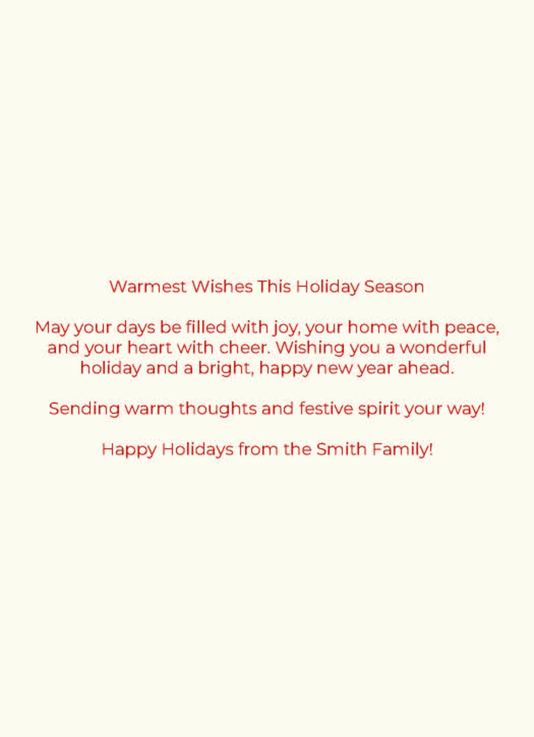 Holiday Card (Option 2)