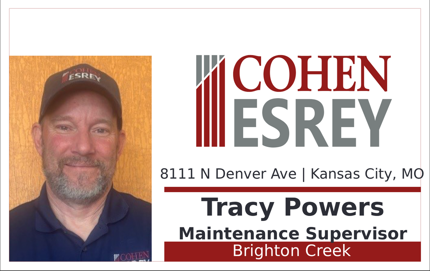 Cohen Esrey Photo ID Badge