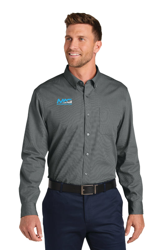MAG Long Sleeve Nailhead Easy Care Shirt