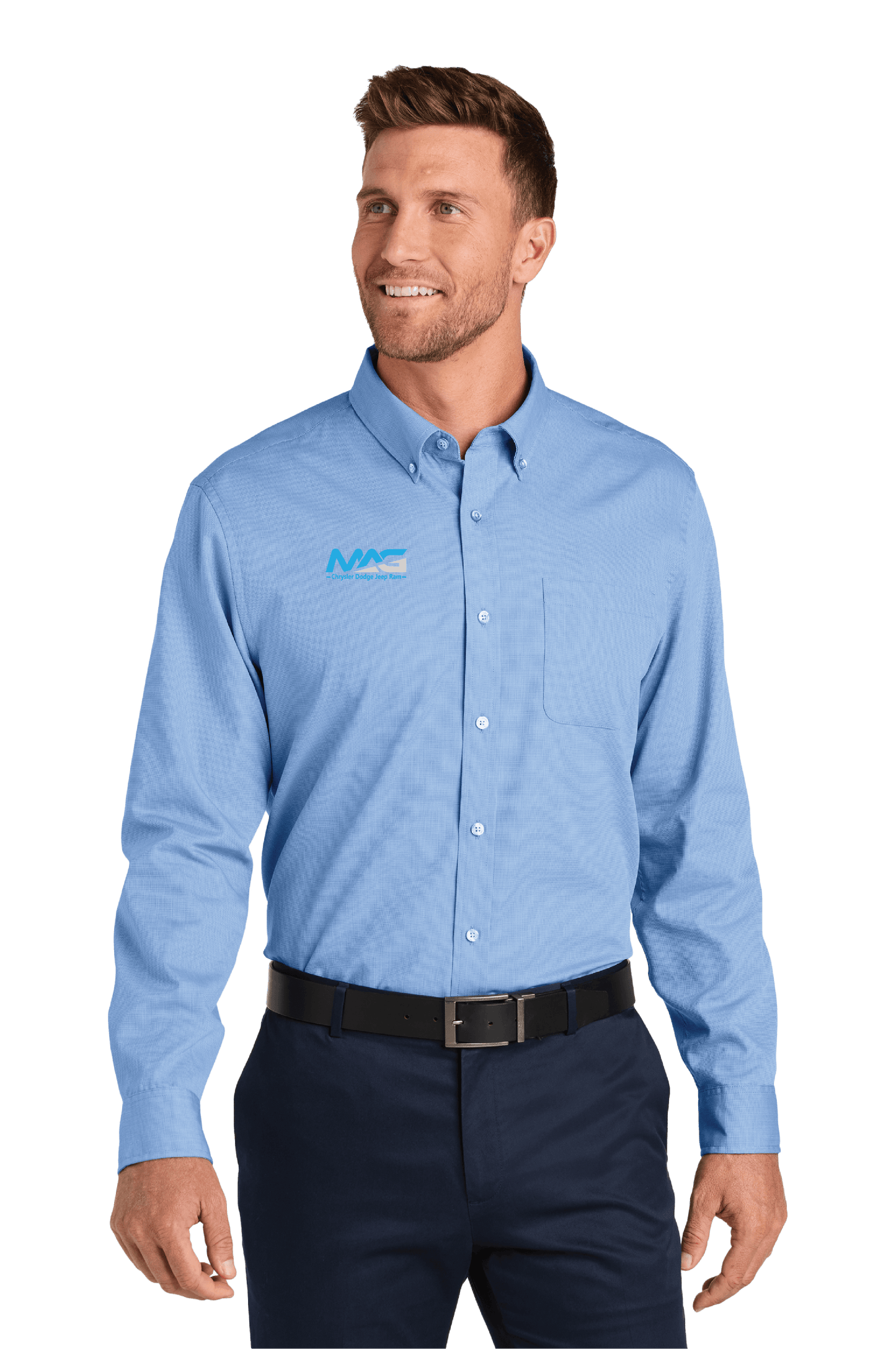 MAG CDJR Long Sleeve Nailhead Easy Care Shirt